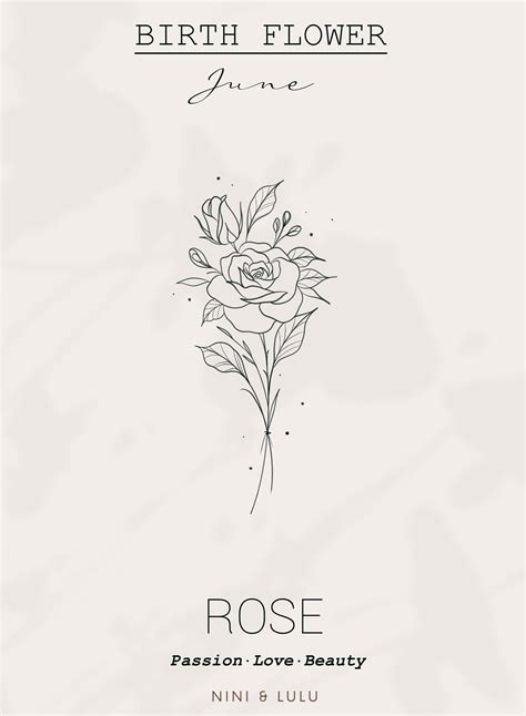 Flower Of June Tattoo