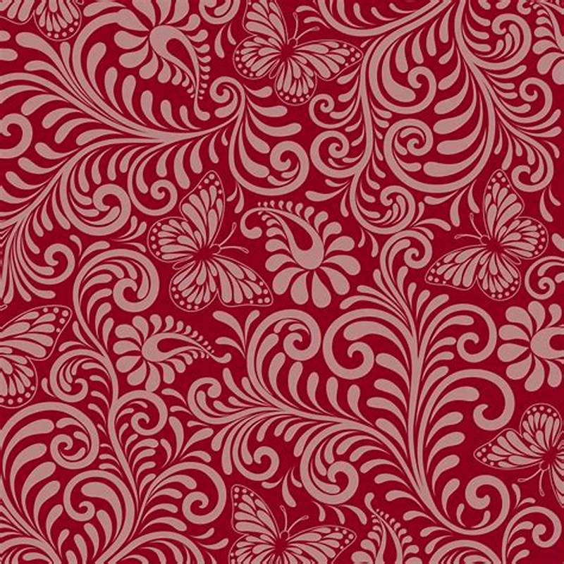 Flower Pattern Red