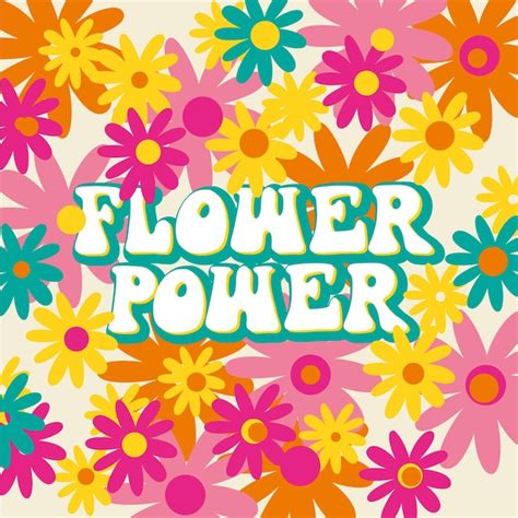 Flower Power Hippies Background