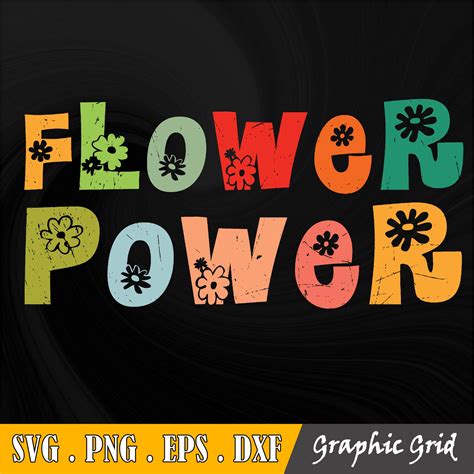 Download Flower Power SVG File - SVG Design Cricut SVG For Crafts