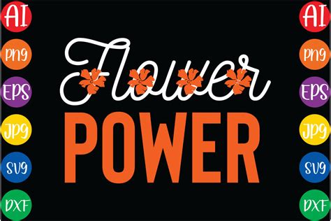 Download Flower Power SVG File - SVG Design for Cricut Machine