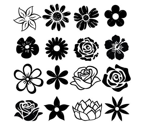 68+ Flower SVGs, Bunga Raya Lukisan Corak Batik Simple. Hibiscus Flower Petal SVG