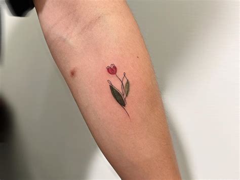Flower Stem Tattoo