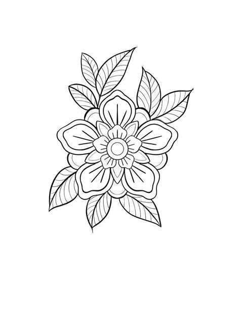 Flower Stencils For Tattoos