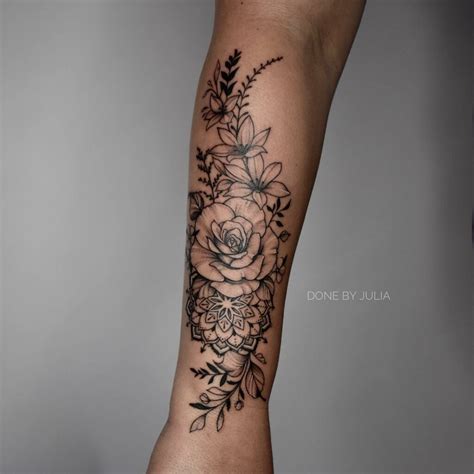 Flower Tattoo Forearm