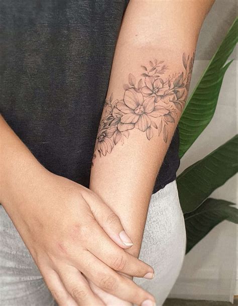 Flower Tattoo On Arm Designs