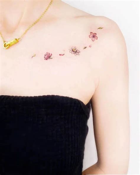 Flower Tattoos On Chest