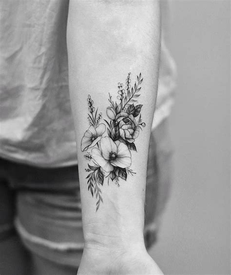 flower tattoo on Tumblr