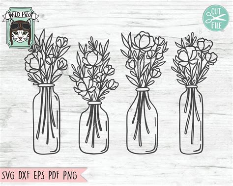 62+ Flower Vase SVG, Flower Vase SVG File Flower SVG Files Floral SVG Files. Flower Vase SVG Cut File Pitcher Kbecca