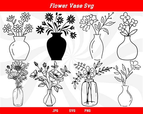 8 Stunning Flower Vase SVG Designs to Beautify Your Floral Crafts - Get Crafty Now!