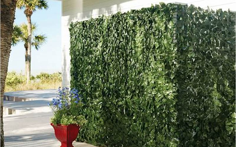 Flowers Privacy Fence Faux Greenery: The Perfect Solution For Your Home'S Privacy Needs