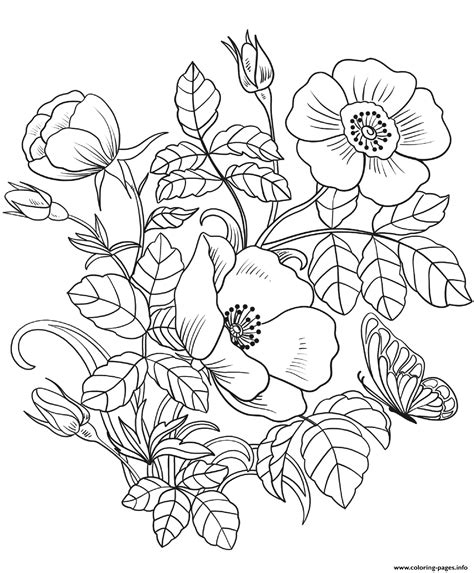 Flowers To Color Printable