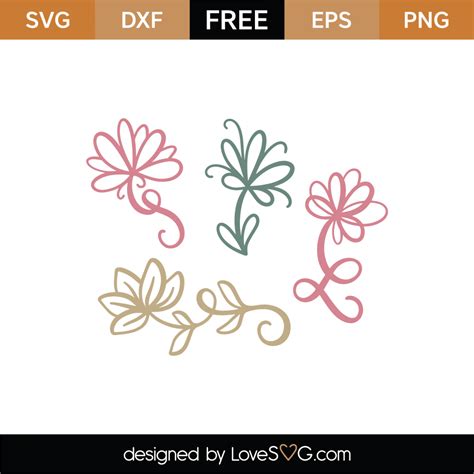 Download Flowers - Coloring Book Design SVG File - SVG Design Cricut SVG