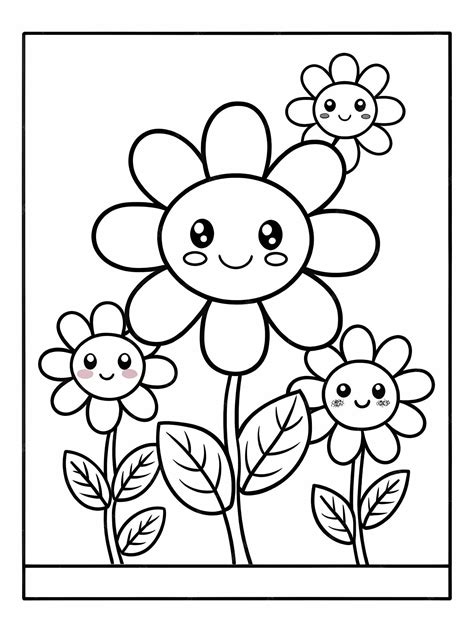 Flowers Coloring Pages For Toddlers