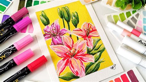Flowers Drawing Markers