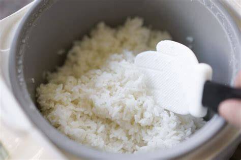 Fluffing the Rice After Cooking
