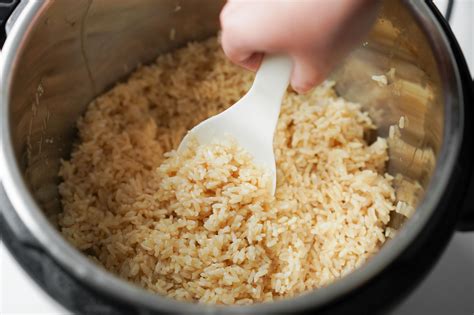 Fluffing the brown rice