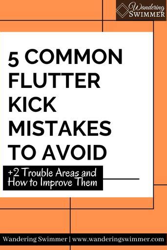 Flutter Kick on Front: Common Mistakes