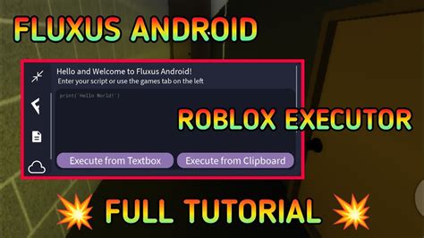 Fluxus - Android Roblox Executor Free Download