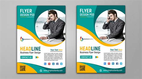 Modern Corporate Flyer Design Template PSD Zone