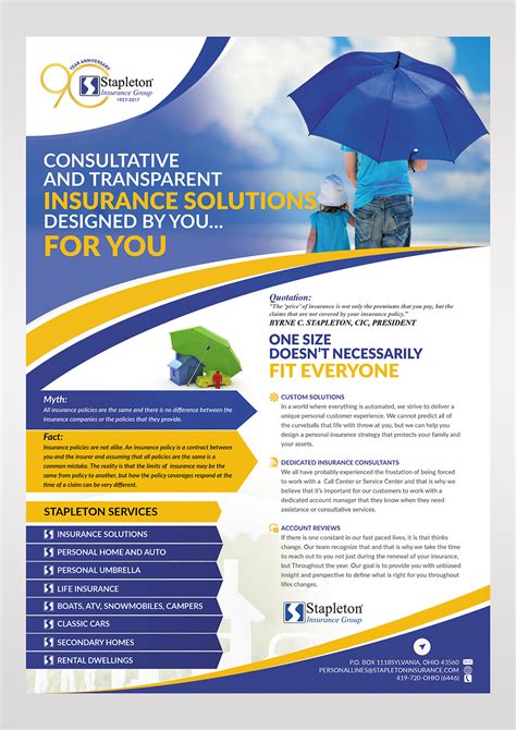 Insurance Agency Flyer Design Template in PSD, Word, Publisher