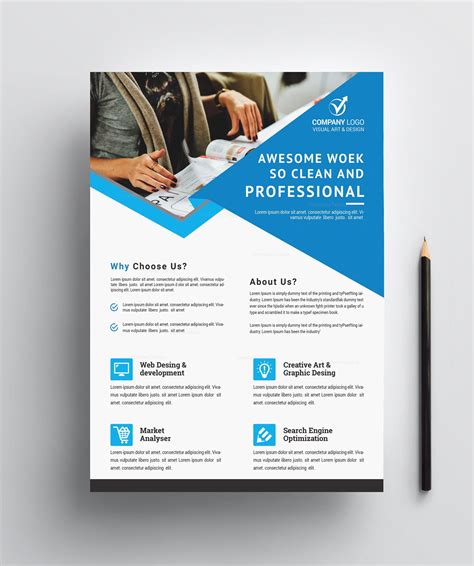 Edison Modern Business Corporate Flyer Template Graphic Templates