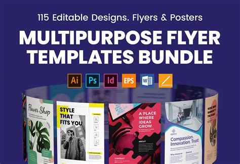 100+ Flyer Templates Bundle PSD, Ai & Vector BrandPacks
