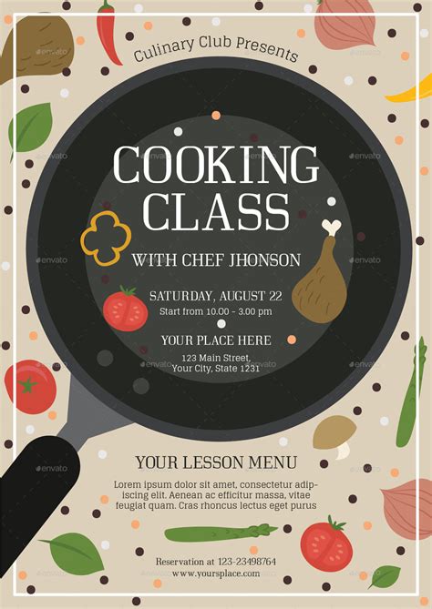 Cooking Classes Flyer Template PosterMyWall