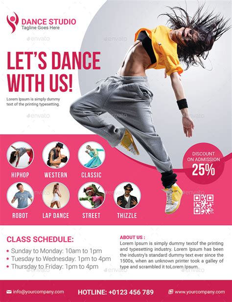 Dance Classes Flyer PSD Template