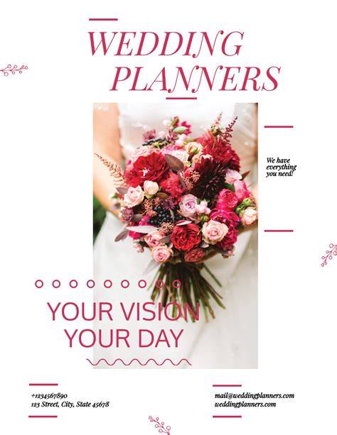 22+ Awesome Wedding Planner Flyer Template & Designs PSD, AI