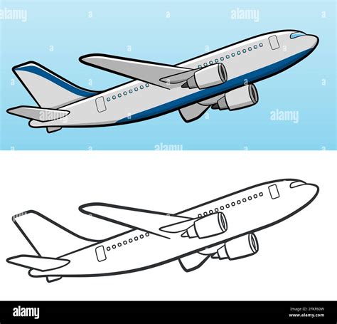 Flying Airplane Drawing