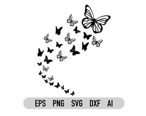flying butterflies svg free