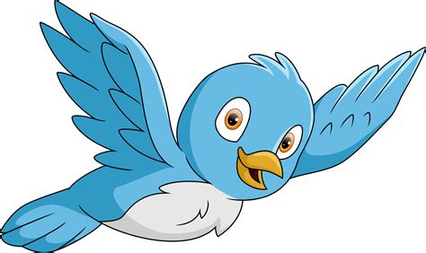 Flying Cartoon Bird