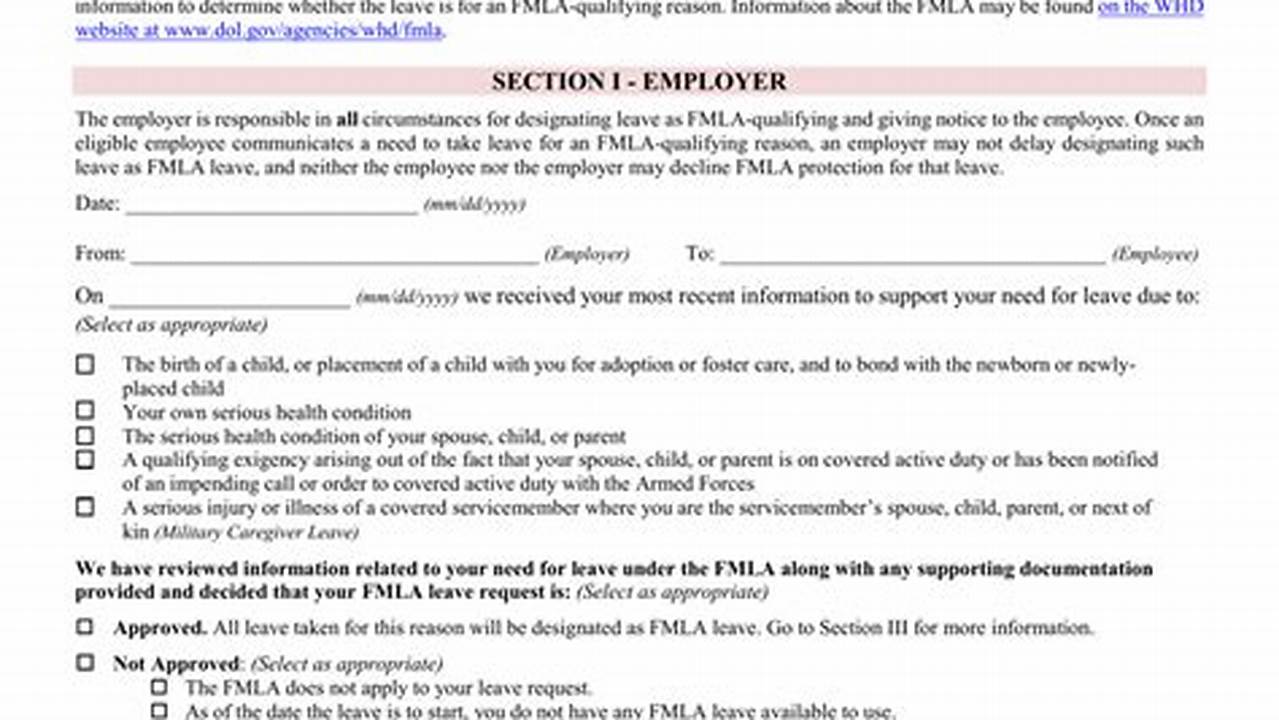 Fmla Forms 2025 Pdf