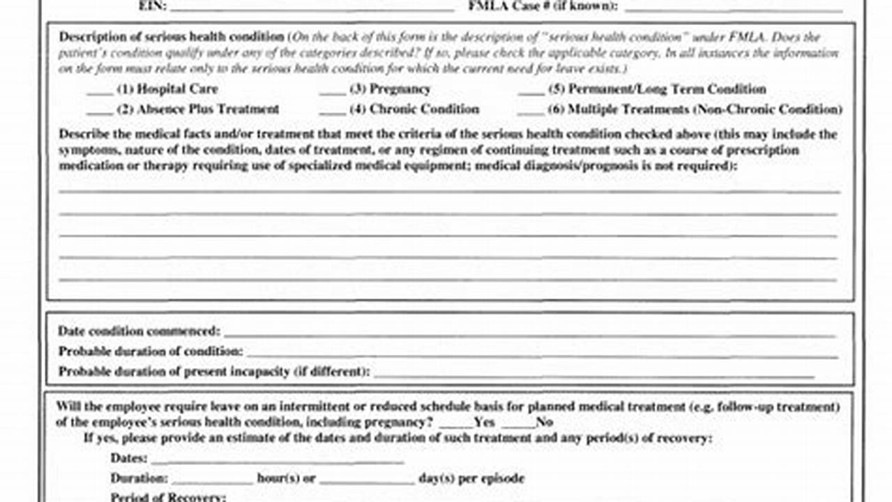Fmla Forms 2024 Printable Sample