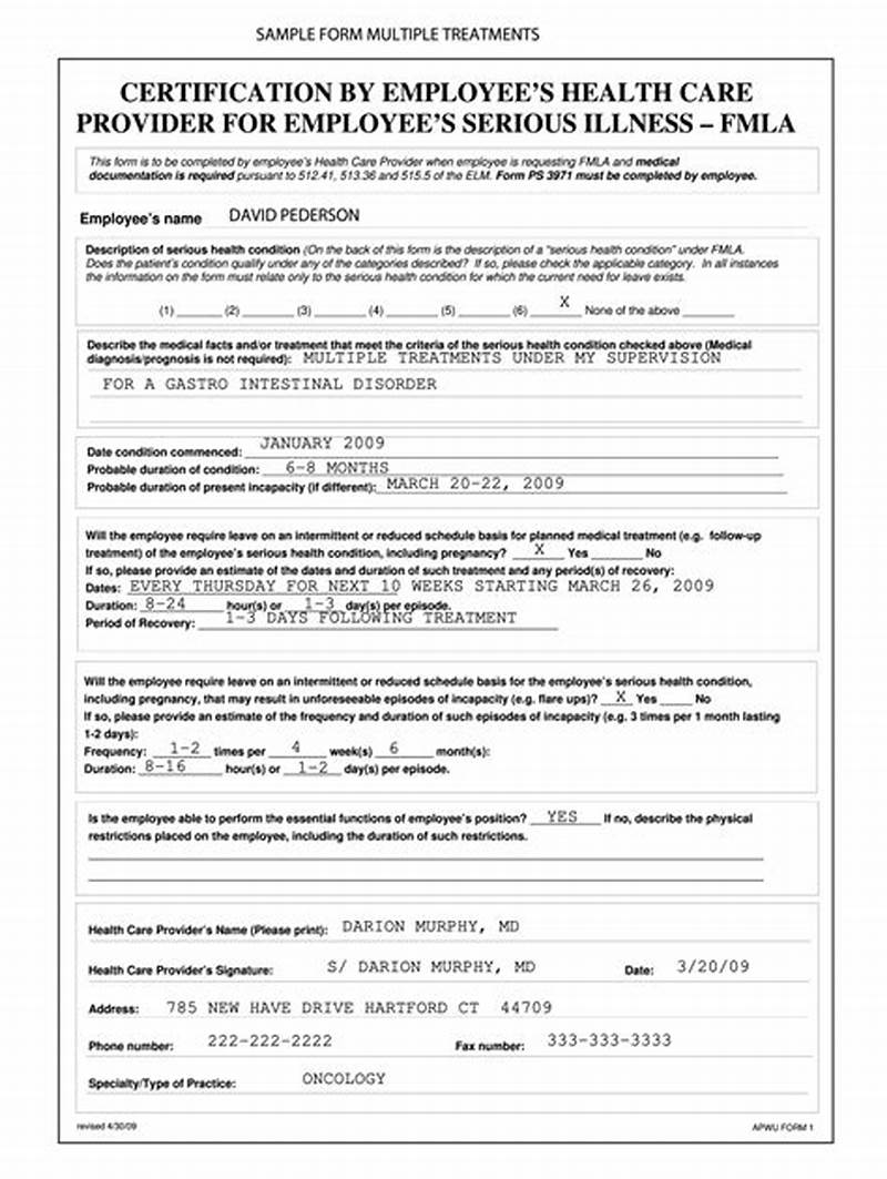 Fmla Form Filled Out Example