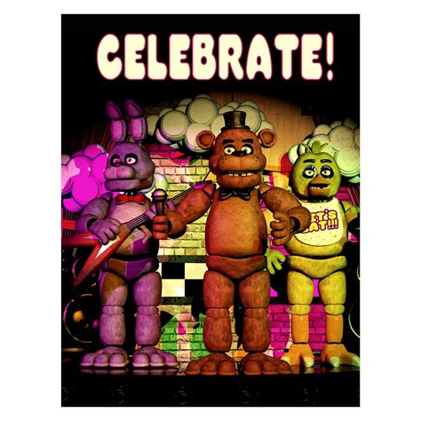 Fnaf Celebrate Poster Printable