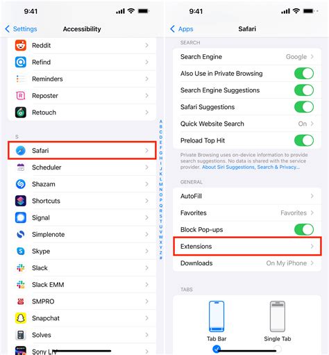 Focus-oriented Safari extensions on iPhone