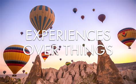 Focusing on Experiences Over Things