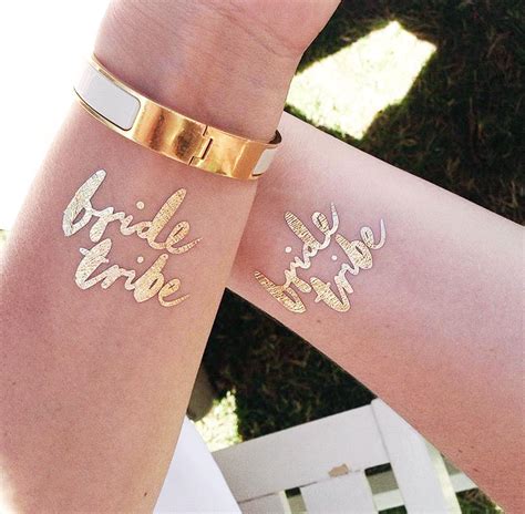 Single 'Love' Gold Foil Tattoo The Gilded Pear Online