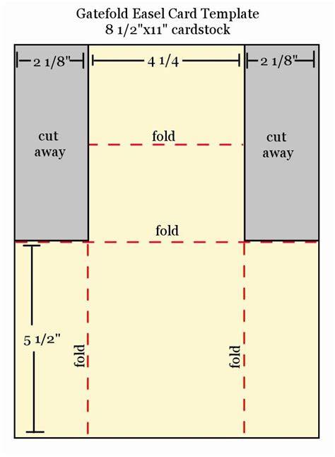 Fold Out Card Template