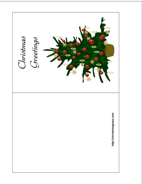 Foldable Christmas Card Printables