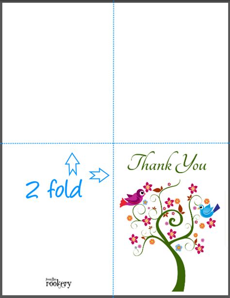 Foldable Thank You Card Printable