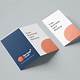Folded Business Card Template