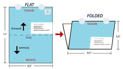 Folded Self Mailer Template