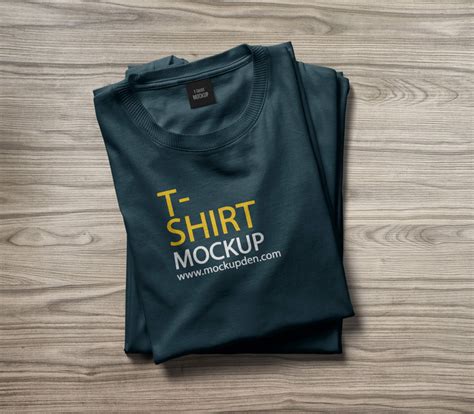 Folded T-Shirt Mockup