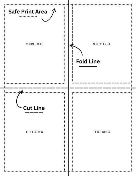 Folded Zine Template Png