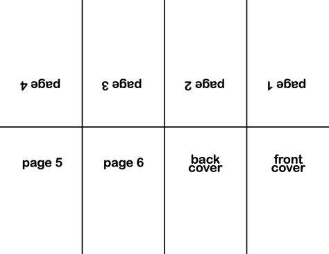 Folded Zine Template Picture