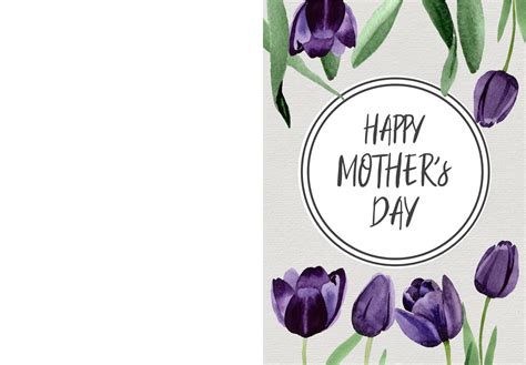 Folding Mothers Day Cards Printable