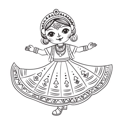 Folk Dancer Coloring Pages For Kids
